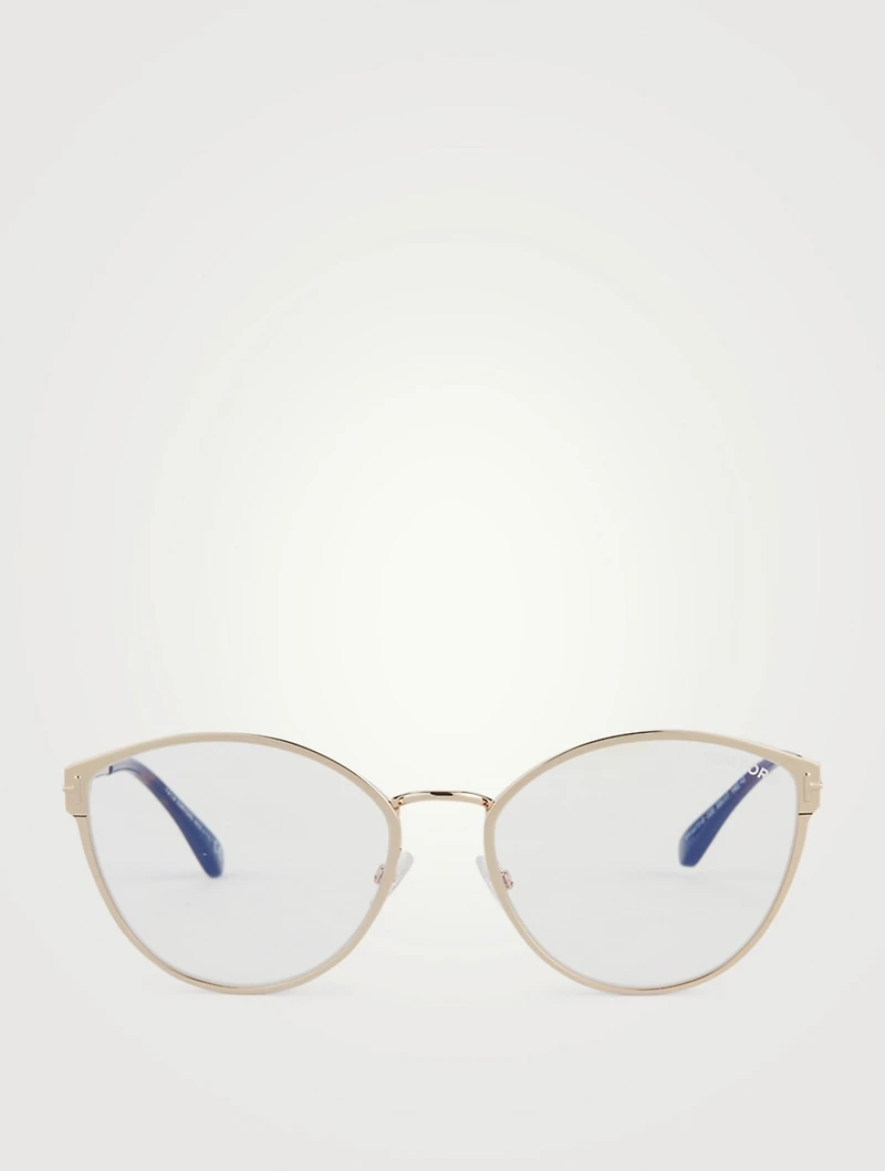 Cat Eye Optical Glasses With Blue Block Lenses