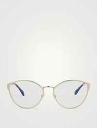 Cat Eye Optical Glasses With Blue Block Lenses