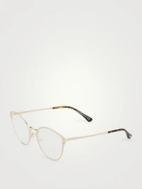 Cat Eye Optical Glasses With Blue Block Lenses