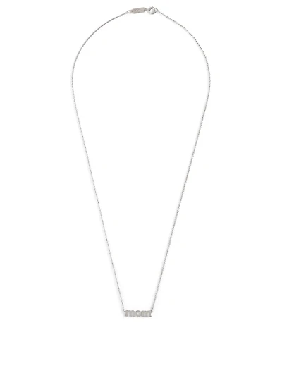 White Gold Mom Necklace