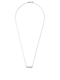 White Gold Mom Necklace