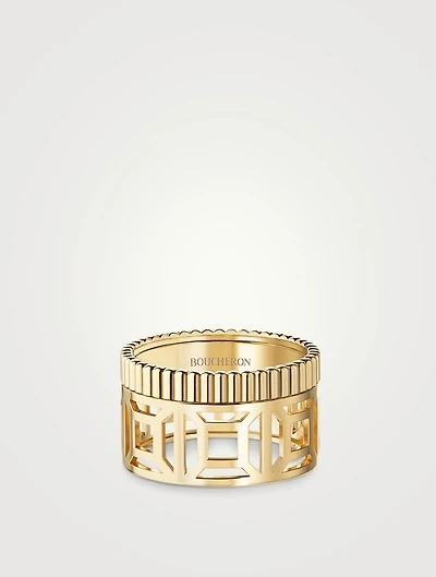 Quatre Radiant Gold Openwork Ring