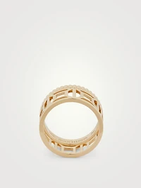 Quatre Radiant Gold Openwork Ring