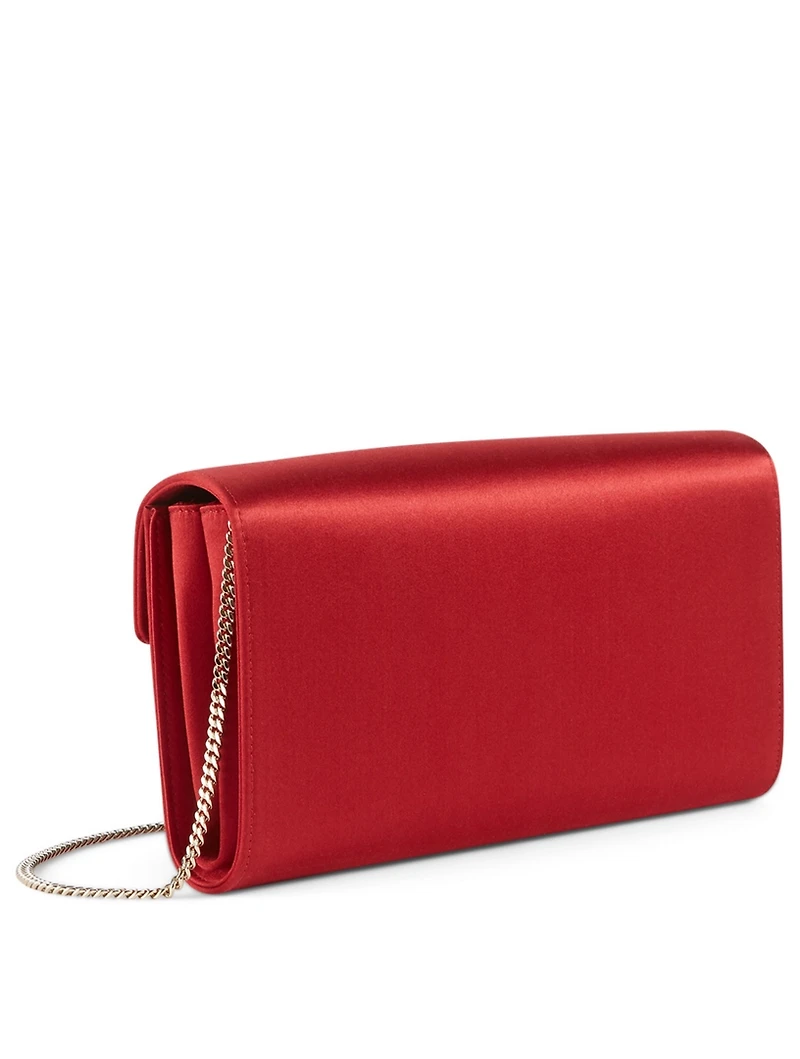 Broche Vivier Satin Envelope Flap Bag