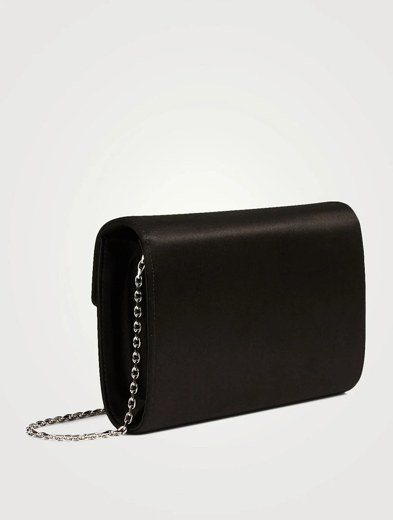 Mini RV Bouquet Strass Satin Envelope Clutch Bag