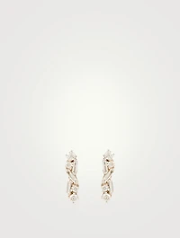 Fireworks 18K White Gold Earrings With Diamonds