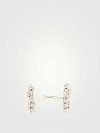 Fireworks 18K White Gold Earrings With Diamonds