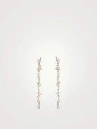 Fireworks 18K White Gold Fringe Earrings With Diamonds