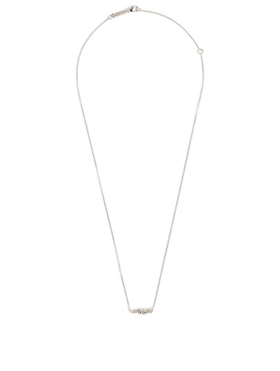 18K Gold Mini Mixed Bar Necklace With Diamonds