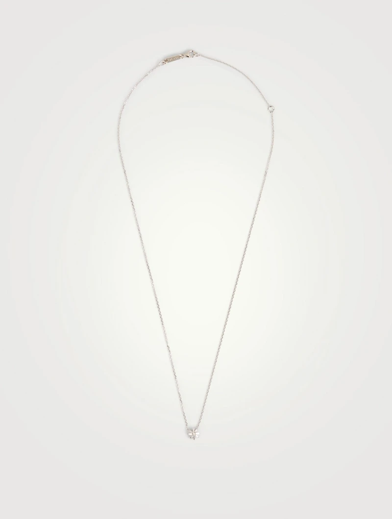Small Fireworks 18K Gold Starburst Pendant Necklace With Diamonds