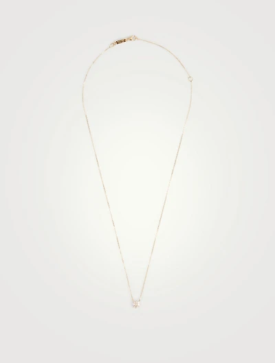 Small Fireworks 18K Gold Starburst Pendant Necklace With Diamonds