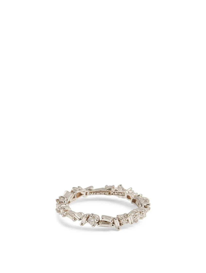 Fireworks 18K White Gold Ring With Diamonds