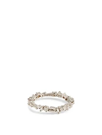Fireworks 18K White Gold Ring With Diamonds