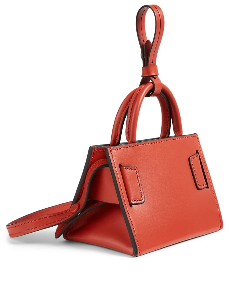 Bobby Charm Leather Bag With Strap
