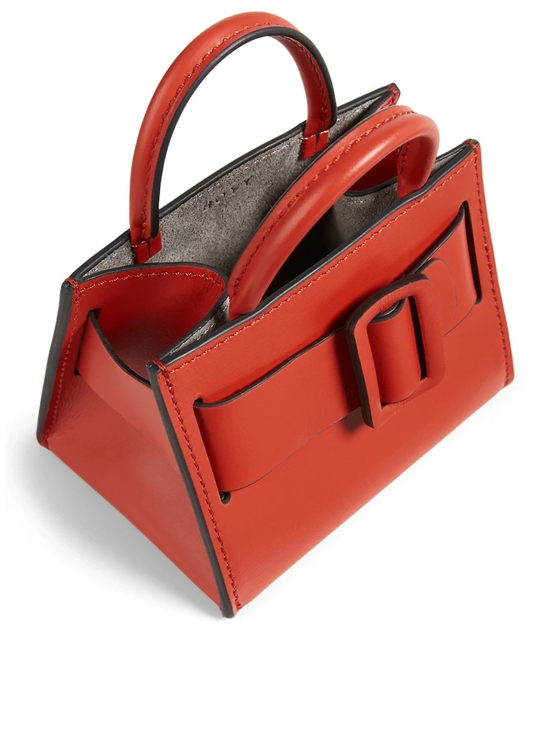 Bobby Charm Leather Bag With Strap