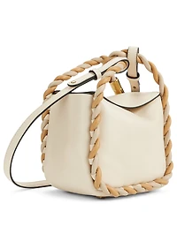 Wonton 20 Twist Handle Leather Bag
