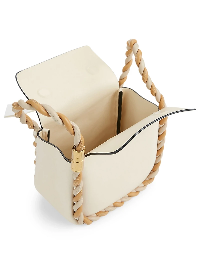Wonton 20 Twist Handle Leather Bag