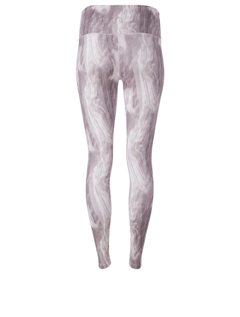 Century Mid-Rise Leggings Canvas Marble Print