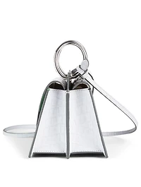 Mini Phoebe Croc-Embossed Leather Crossbody Bag