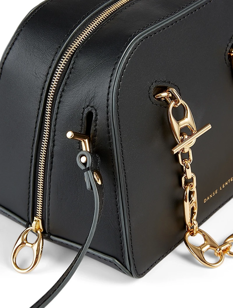 Mini Bowling Leather Bag