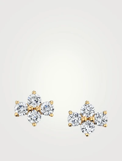 18K Gold Vivi Diamond Stud Earrings