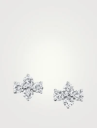 Vivi 18K White Gold Diamond Stud Earrings