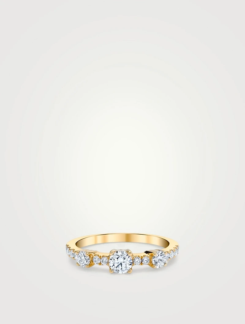 Collins 18K Gold Diamond Ring