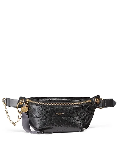ID Crackling Leather Belt Bag