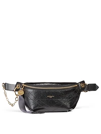 ID Crackling Leather Belt Bag
