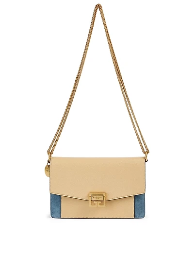 Mini GV3 Leather And Suede Chain Wallet Bag