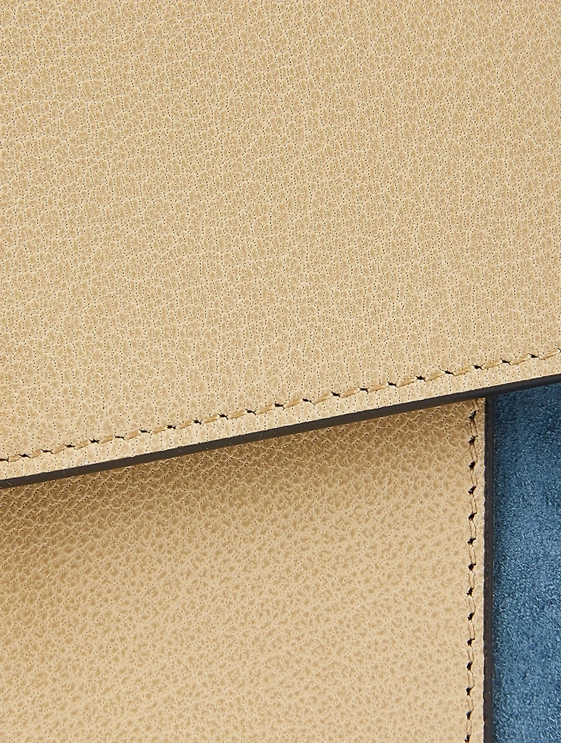 Mini GV3 Leather And Suede Chain Wallet Bag