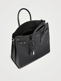 Sac De Jour Leather Tote Bag