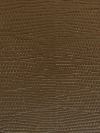 Small Lizard-Embossed Leather Jewelled Satchel Bag