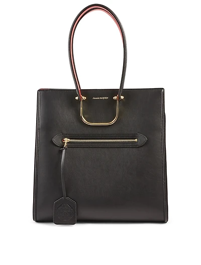 The Story Tall Leather Tote Bag