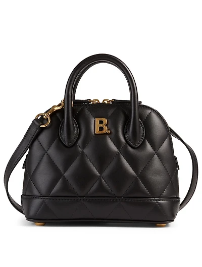 XXS Ville Leather Top Handle Bag With Logo