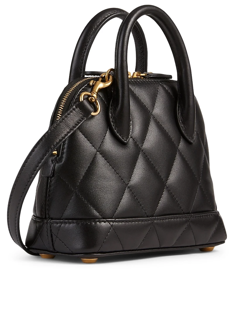 XXS Ville Leather Top Handle Bag With Logo