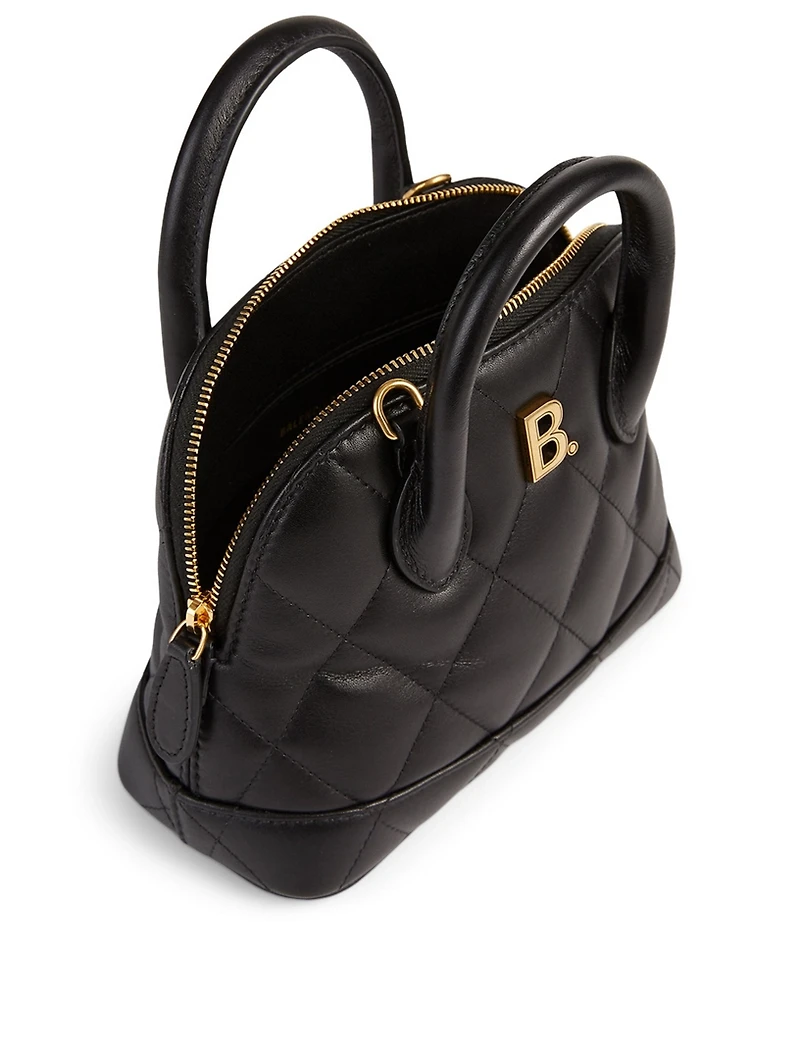 XXS Ville Leather Top Handle Bag With Logo