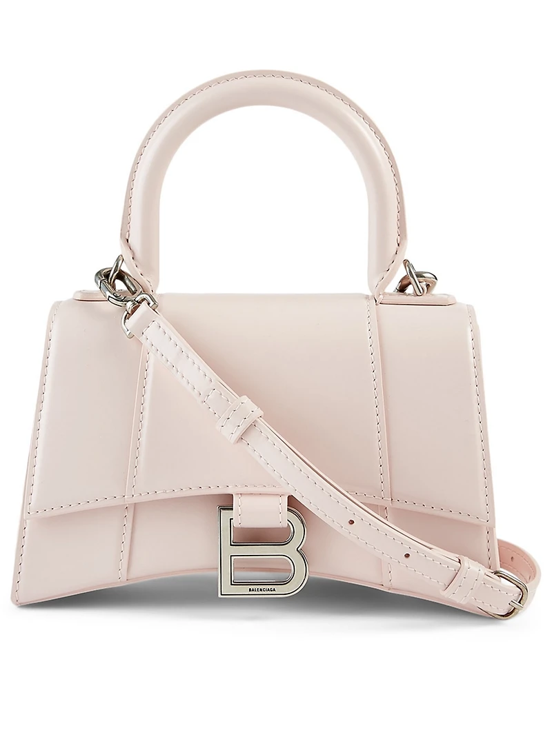 Small Hourglass Leather Bag