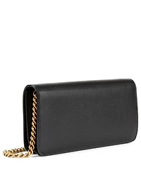 Cash Leather Chain Wallet Bag