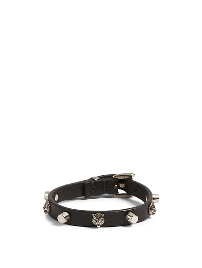 Leather Bracelet With Studs