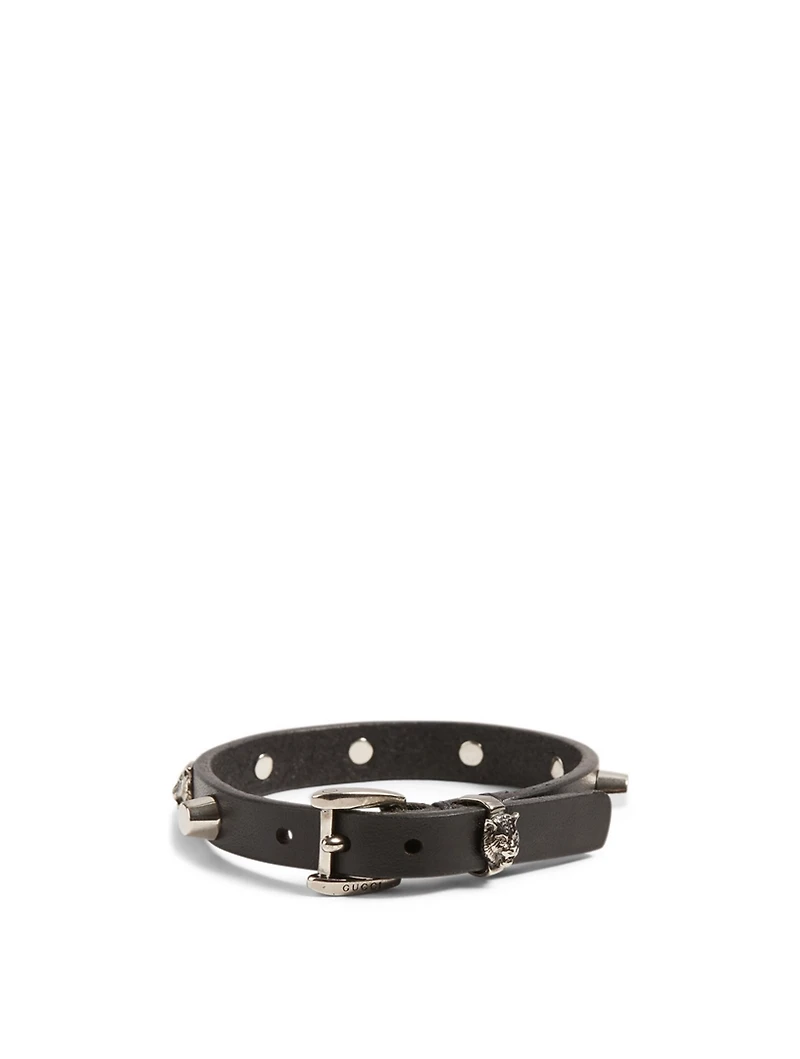 Leather Bracelet With Studs
