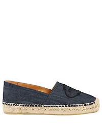 Denim Logo Espadrilles