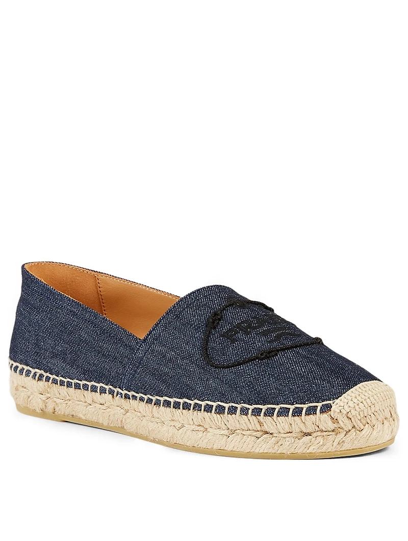 Denim Logo Espadrilles