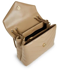 Small Loulou YSL Monogram Leather Chain Bag