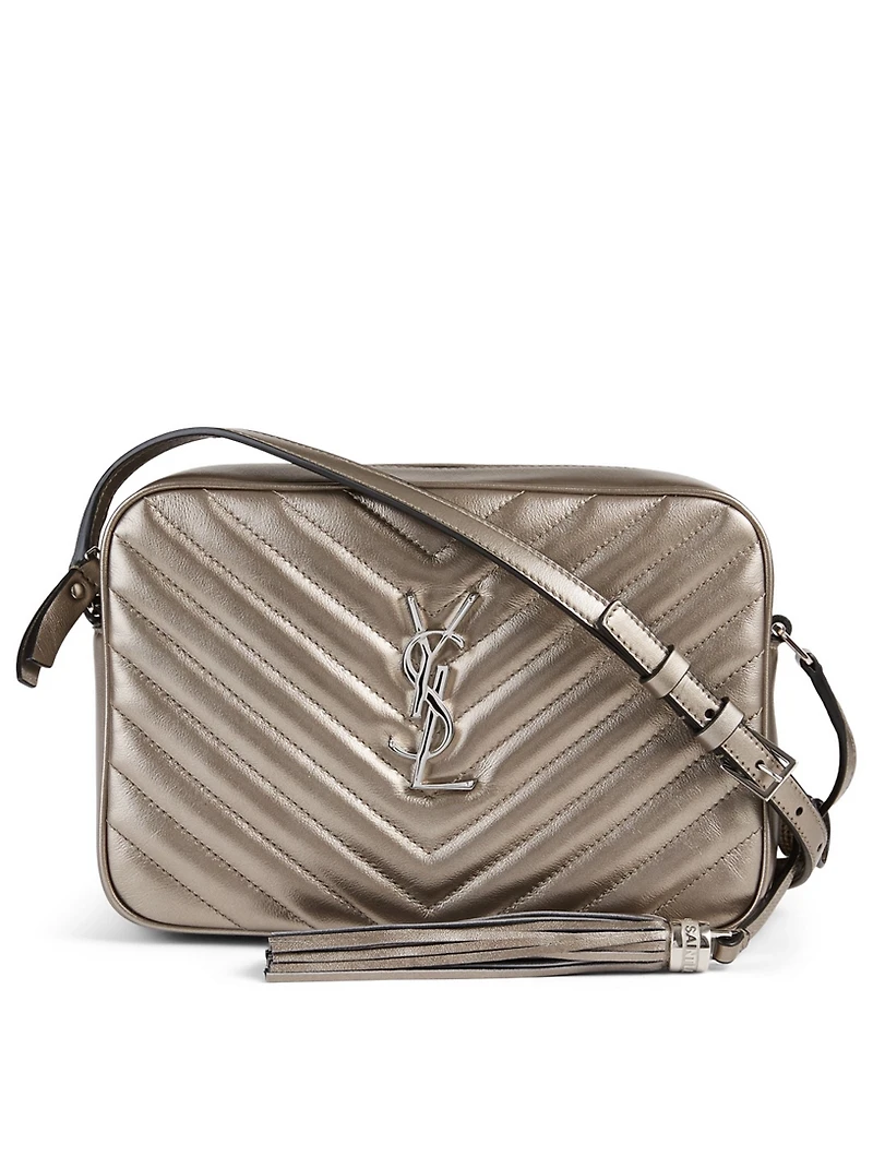 Medium Lou YSL Monogram Metallic Leather Camera Bag