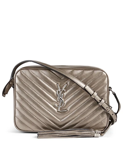 Medium Lou YSL Monogram Metallic Leather Camera Bag