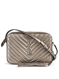 Medium Lou YSL Monogram Metallic Leather Camera Bag