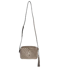 Medium Lou YSL Monogram Metallic Leather Camera Bag