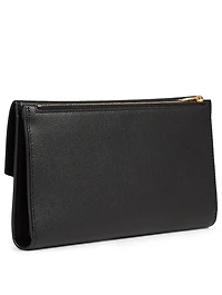 Large Uptown YSL Monogram Leather Wallet