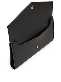 Large Uptown YSL Monogram Leather Wallet